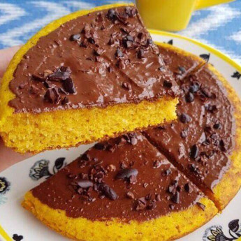 Bolo de Cenoura de Frigideira