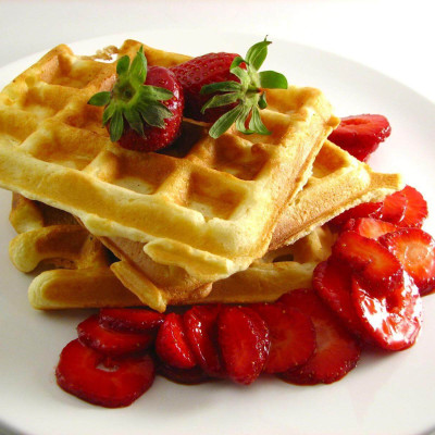 Waffle de Banana Proteico