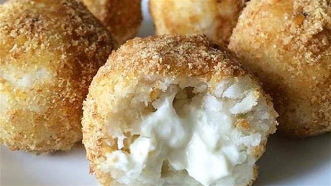 Bolinho de Batata Doce com Recheio de Ricota